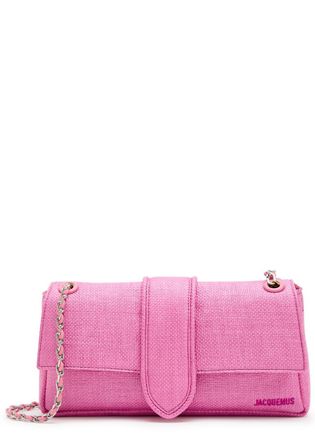 Jacquemus Le Bambino Cha&icirc;ne Raffia Shoulder bag - Pink - One Size