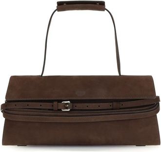 Moschino Brown Calf Leather Bos Taurus Shoulder Womens Bag
