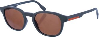 Lacoste Ovale Acetaat Zonnebril met Spiegelend Effect - Dames - Zonnebrillen - Grijs - ONE Size - Accessoires