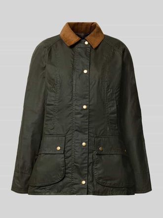 Barbour Wachsjacke aus reiner Baumwolle in Gruen, Gr&ouml;&szlig;e 34