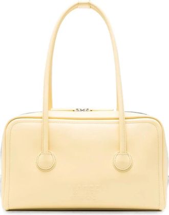 Marge Sherwood Tassen, Dames, Geel, ONE Size, Leer, Soft Boston Bag