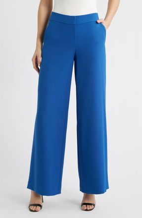 Tahari by ASL Wide Leg Pants in Riverside Blue at Nordstrom, Size 2Regular