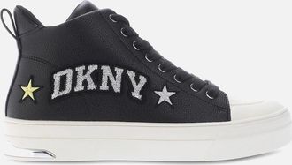 DKNY Womens Yaser Star Lace Up Boots - Black - Size: 4.5