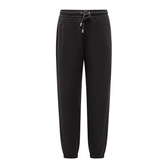 Lanvin Fleece Joggingbroek - Dames - Sweatpants - Zwart - S - Katoen - Broeken