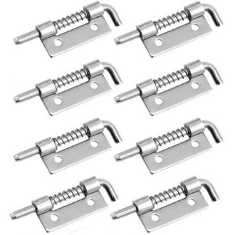 OEM Juego De 8 Pestillos De Resorte De Acero Inoxidable 304, Pestillos Compactos De Acero Inoxidable 304 Con Apertura A La Derecha Para Puertas, Armarios 