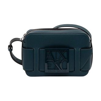 A|X Armani Exchange Susie Crossbody Tas - Dames - Tassen - Blauw - Maat: ONE Size Leer