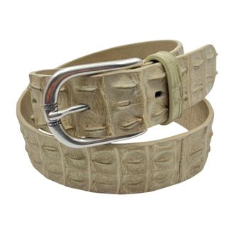 Paolo Vitale Cintura Croco - - Accessories - Uomo - Beige - 105 CM