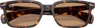 Ray-Ban Brunel Zonnebril - unisex - Zonnebrillen - Bruin - 56 MM - Accessoires