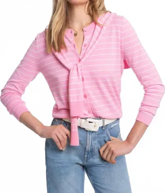 Elliott Lauren Fake Out Sweater In Pink