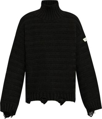 Maison Margiela Turtlenecks, male, Black, Size: XL Pullover