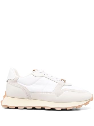 Tod's panelled leather sneakers - women - Calf Leather - 39.5 - White