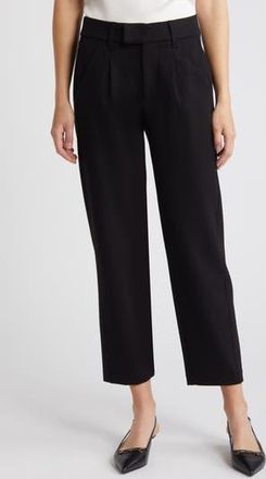Wit & Wisdom AbSolution Skyrise Pleated Ankle Straight Leg Pants in Black at Nordstrom Rack, Size 0