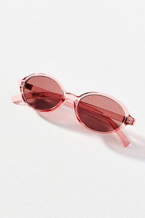 I-SEA I-SEA Mirrored Translucent Lens Oval Sunglasses