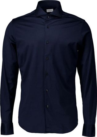 Xacus Donkerblauw Overhemd Lange Mouw - Heren - Casual Overhemden - Blauw - S - Overhemden