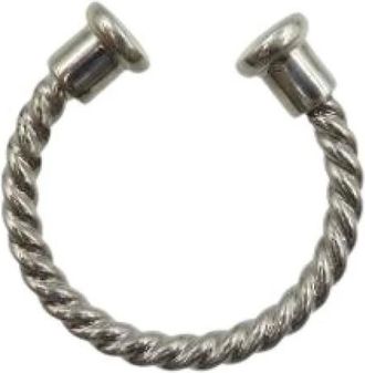 Bulgari Pre-owned Accessories, unisex, Gray, Size: ONE SIZE Pre-owned Vintage Keyring