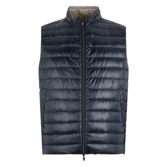 Herno Vests, male, Black, Size: 2XL Quilted Gilet