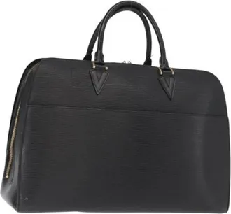 Louis Vuitton Pre-owned Weekend Bags, female, Black, Size: ONE SIZE Pre-owned Leather Weekend Bag