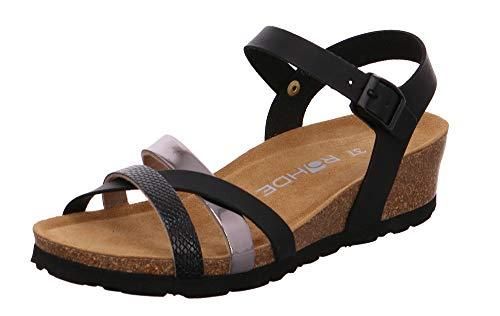 Rohde Femme Verona Sandales Bride Cheville, Noir (Schwarz 90), 38