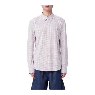 HUGO BOSS Casual Shirts, male, Multicolor, XL, Geometric Print Dress Shirt