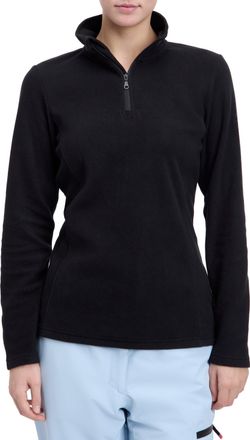 McKinley Fleeceshirt MCKINLEY Langarmshirt Amarillo HZ FL W, Damen, Gr. 40, schwarz night, Obermaterial: 100% Polyester, Shirts Fleeceshirt