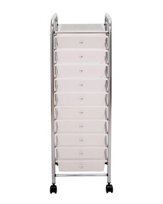 Seville Classics 10-Drawer Organizer Cart