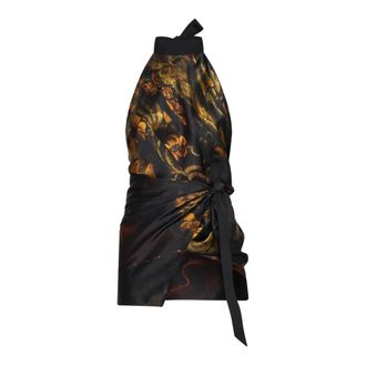 Dries Van Noten Donna, Top, Multicolore, M, new