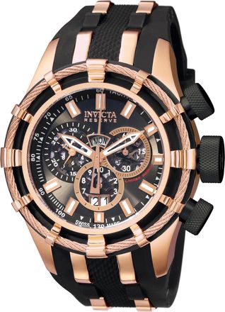 Invicta Reserve Chronograph Black Dial Mens Watch 0196