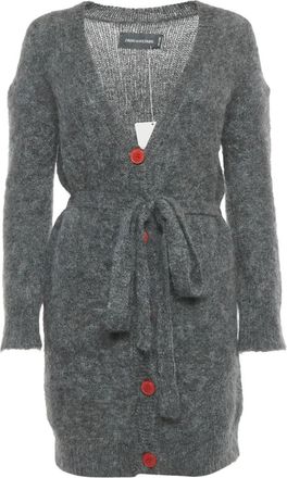 Zadig&Voltaire Cardigan lungo Romy con scollo a V - Grigio