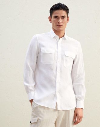 Brunello Cucinelli White Triacetate Mens Shirt
