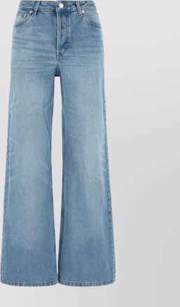 A.P.C. wide-leg jeans with belt loops and five-pocket design