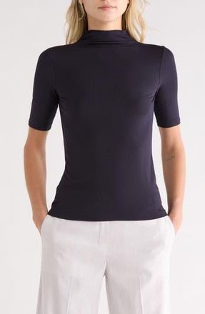 Theory Cruzio Rib Knit Top in Deep Navy at Nordstrom Rack, Size X-Large