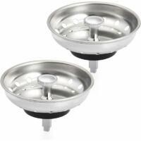 OEM Tap&oacute;n De Fregadero De Acero Inoxidable - Colador Universal Para Fregadero (di&aacute;metro: 80 Mm), Tap&oacute;n De Desag&uuml;e Con 18 Ranuras, Rejilla Antiatascos Para