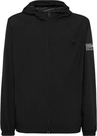 Plein Sport Nylon Windbreaker LS - Heren - Outdoorjassen - Zwart - XS - Nylon - Fitness
