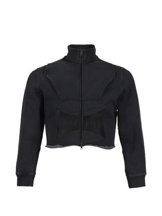 VETEMENTS Upside Down Logo-Kapuzenpullover mit Rei&szlig;verschluss
