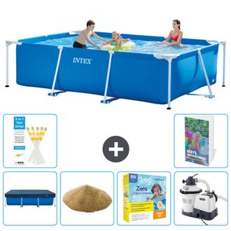 Intex Piscina Con Estructura Rectangular - 300x200x75 Cm - 7-piezas S170