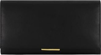 Vince Continental Nappa Leather Wallet in Black at Nordstrom