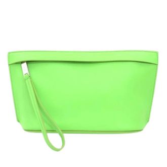 Ferragamo Pre-owned Clutch bag - Dames - Pre-owned - Groen - Maat: ONE Size Leer