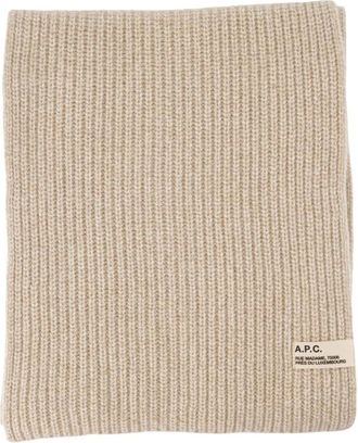 A.P.C. A.p.c., Accessoires, unisex, Beige, ONE Size, Wol, Sasha Sjaal