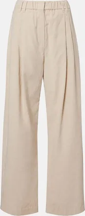 Brunello Cucinelli Cotton-blend corduroy wide-leg pants