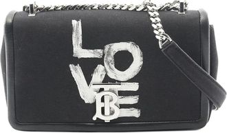 Burberry Borsa a tracolla Lola piccola in tela con stampa 2018-2023 - Nero