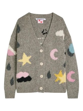 Bernadette Stormy vest met V-hals - Grijs