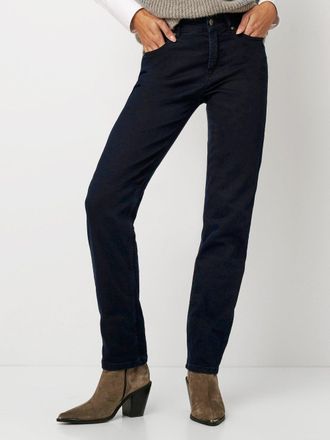 Toni Slim-fit-Jeans TONI Liv, Damen, Gr. 34, N-Gr, blau (dunkelblau), Denim/Jeans, Obermaterial: 72% Baumwolle, 24% Polyester, 4% Elasthan, unifarben, regu