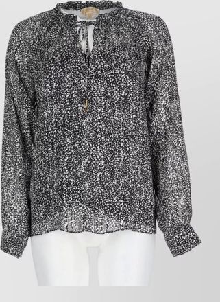 Michael Kors metallic-print blouse