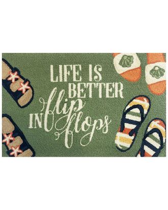 The Rug Market Life Is Better In Flip Flops 30X48in Doormat