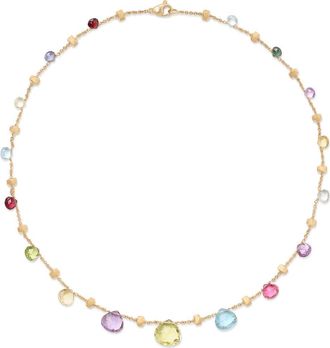 Marco Bicego Paradise Graduated Station Necklace in Yellow Gold at Nordstrom