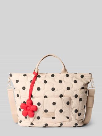 Seidenfelt Manufaktur Shopper mit Label-Patch Modell VAALA in Beige, Gr&ouml;&szlig;e 1