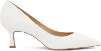 Kazar Witte lage hakken pumps uit de Trouwcollectie - Dames - Pumps - Wit - 39 EU - Leer - Schoenen