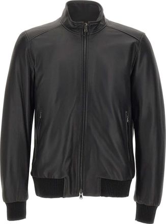 Barba Dakota Leren Jas - Heren - Bomber jackets - Zwart - 2XL - Leer - Jassen