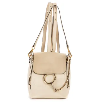 Chlo&eacute; Pre-owned Womens Faye Small Backpack - Ivory - One Size