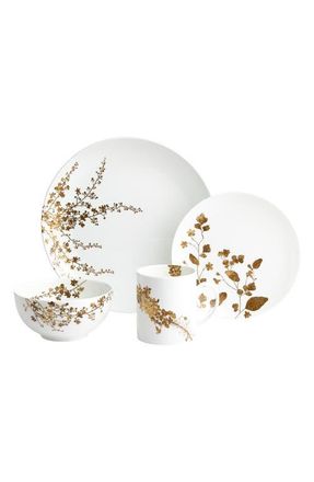 Vera Wang Jardin 4-Piece Bone China Dinnerware Set in Multi at Nordstrom